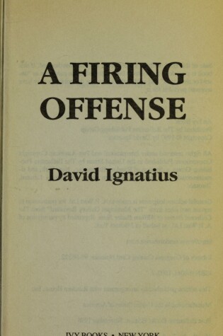 Cover of A Firing Offense