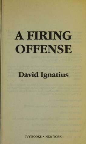 Book cover for A Firing Offense