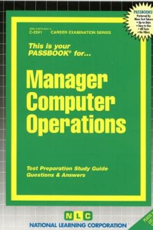 Cover of Manager Computer Operations