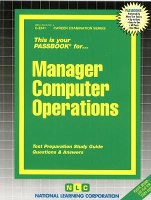 Book cover for Manager Computer Operations