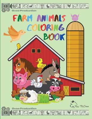 Book cover for Farm Animals Coloring Book