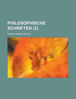 Book cover for Philosophische Schriften (2 )