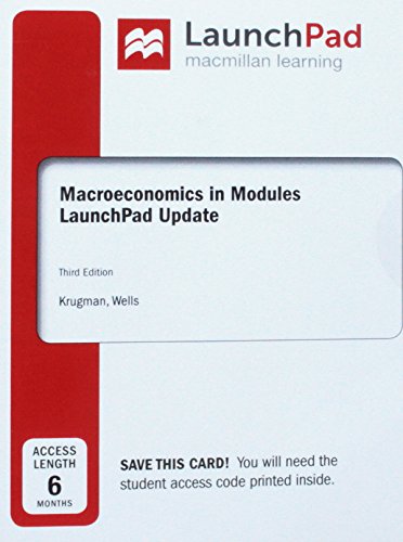 Book cover for Launchpad for Krugman's Macroeconomics in Modules - Update (1-Term Access)