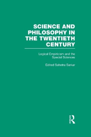 Cover of Logical Empiricism and the Special Sciences