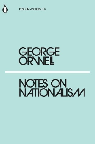 Cover of Notes on Nationalism