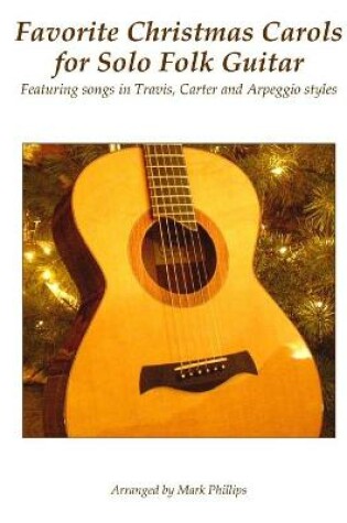 Cover of Favorite Christmas Carols for Solo Folk Guitar