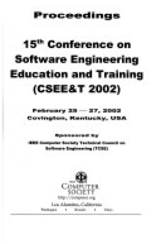 Cover of Conference on Software Engineering Education and Training