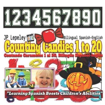 Book cover for Counting Candies 1 to 20. Bilingual Spanish-English