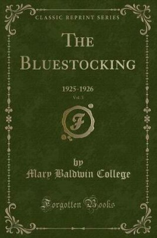 Cover of The Bluestocking, Vol. 3