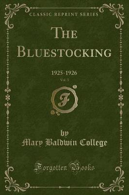 Book cover for The Bluestocking, Vol. 3