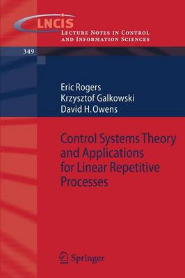 Book cover for Control Systems Theory and Applications for Linear Repetitive Processes