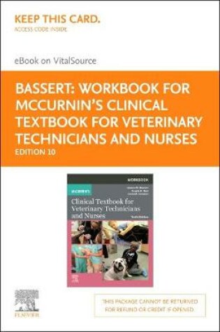Cover of Workbook for Mccurnin's Clinical Textbook for Veterinary Technicians Elsevier eBook on Vitalsource (Retail Access Card)