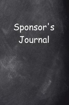 Book cover for Sponsor's Journal Chalkboard Design