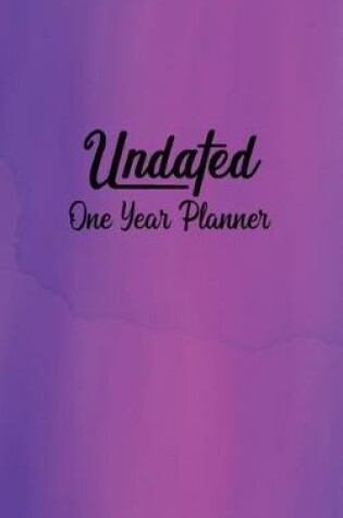 Cover of Undated One Year Planner