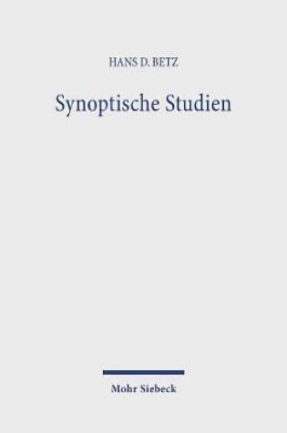 Cover of Synoptische Studien