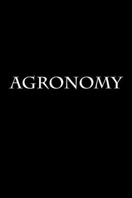 Book cover for Agronomy