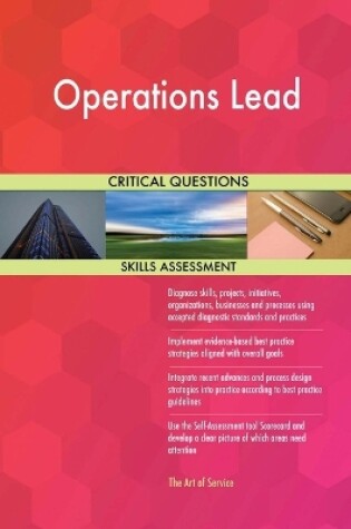 Cover of Operations Lead Critical Questions Skills Assessment