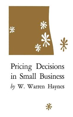 Book cover for Pricing Decisions in Small Business