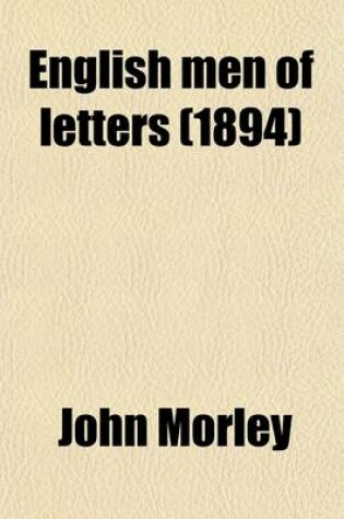 Cover of English Men of Letters (Volume 1)