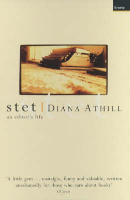 Book cover for Stet: an Editor's Life