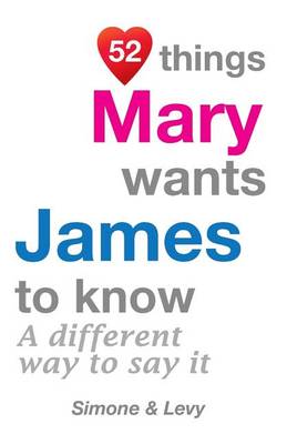 Book cover for 52 Things Mary Wants James To Know