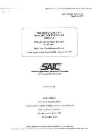 Cover of The Structure and Dynamics of the Solar Corona