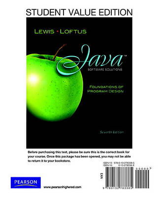 Book cover for Java Software Solutions, Student Value Edition