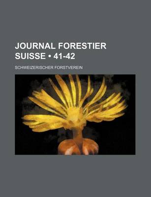 Book cover for Journal Forestier Suisse (41-42)