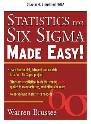 Book cover for Statistics for Six SIGMA Made Easy, Chapter 4 - Simplified Fmea