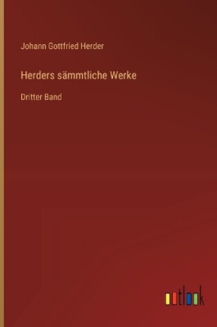 Cover of Herders sämmtliche Werke