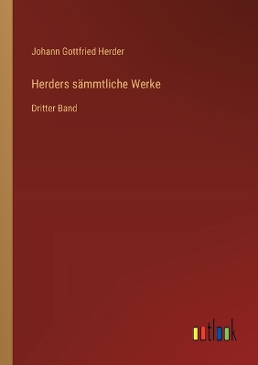 Book cover for Herders sämmtliche Werke