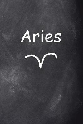 Cover of Aries Symbol Zodiac Sign Horoscope Journal Chalkboard