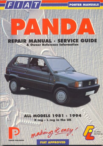 Book cover for Fiat Panda Repair Manual, Service Guide and Owner Reference Information