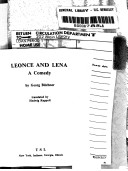Cover of Leonce and Lena