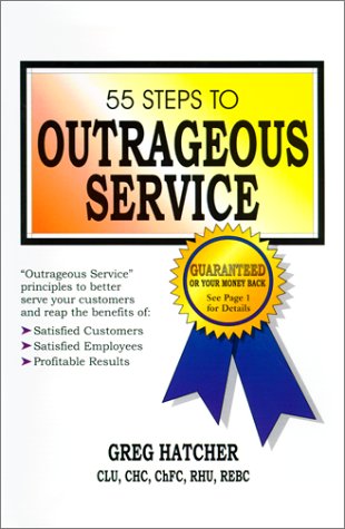Book cover for 55 Steps to Outrageous Service