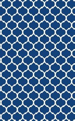 Book cover for Moroccan Trellis - Navy Blue 101 - Lined Notebook With Margins 5x8