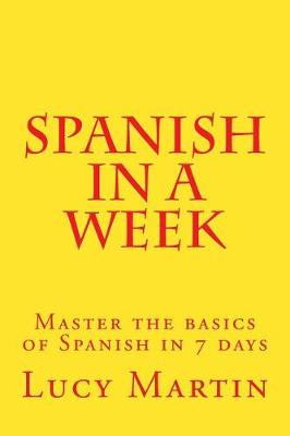 Book cover for Spanish in a week