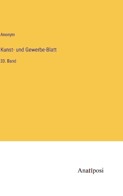 Book cover for Kunst- und Gewerbe-Blatt