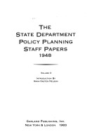 Book cover for State Dept Policy Plan 3vls