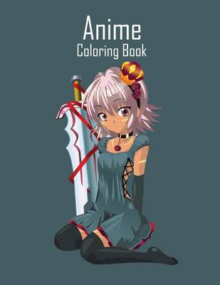 Book cover for Anime Coloring Book