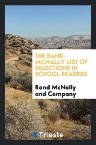 Cover of The Rand-McNally List of Selections in School Readers