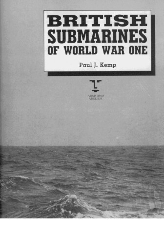 Book cover for British Submarines of World War I