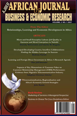 Cover of African Journal of Business and Economic Research, Vol 2 No 1 2007