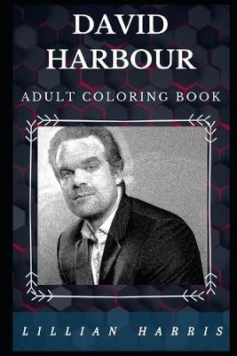 Book cover for David Harbour Adult Coloring Book