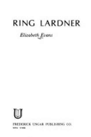 Cover of Ring Lardner