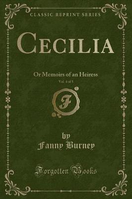 Book cover for Cecilia, Vol. 4 of 5