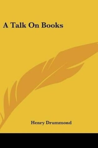 Cover of A Talk on Books