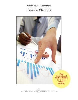 Book cover for Essential Statistics w/ Data CD and Formula Card (Int'l Ed)