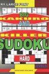 Book cover for Very large font. Big Kakuro and Killer Sudoku hard levels.