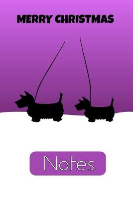 Book cover for Westies in the Snow Merry Christmas Notebook